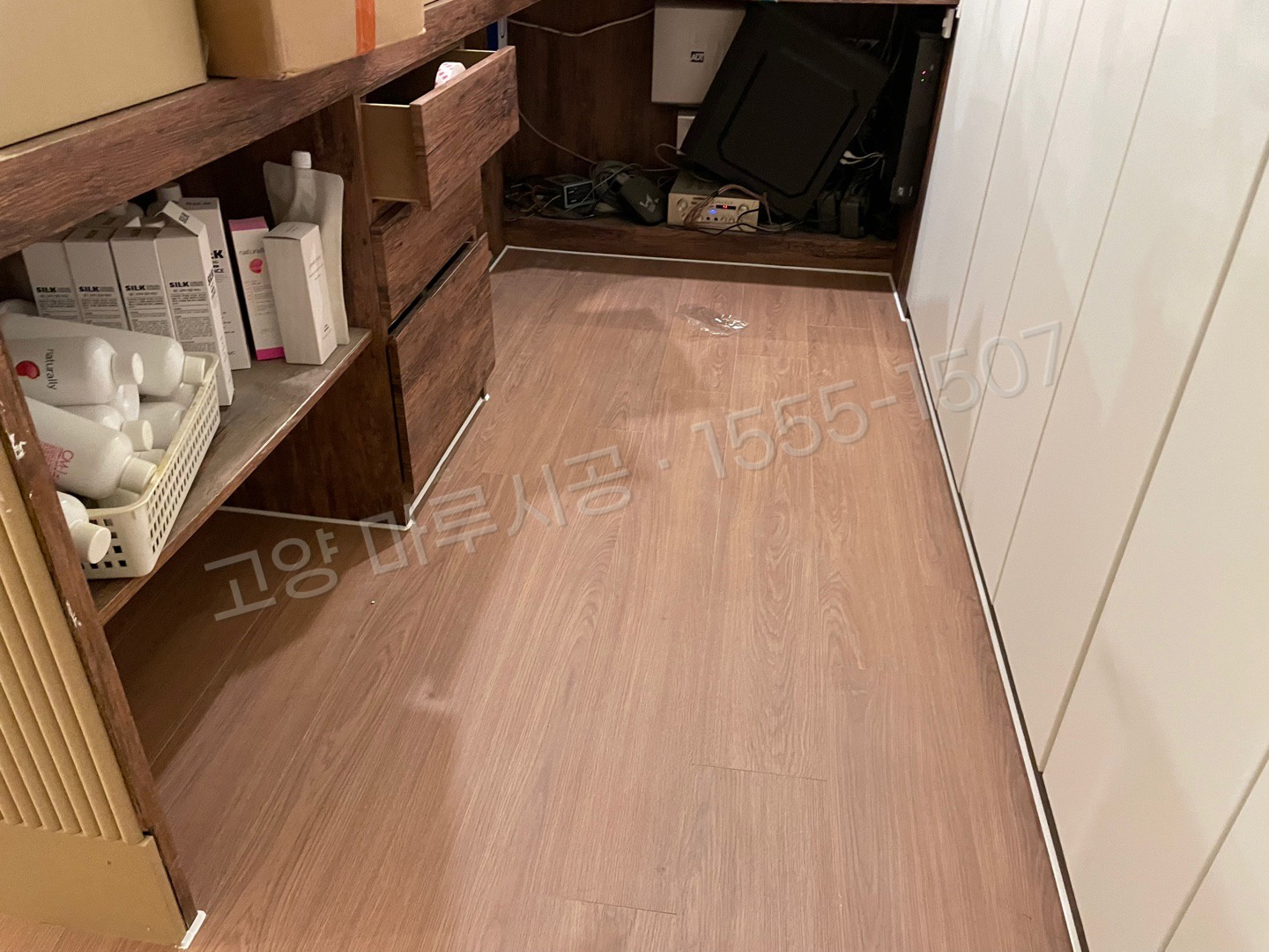 고양 덕양구 관산동 강마루 동화 나투스진 테라 아몬드 바닥공사 마루시공업체 시공 후