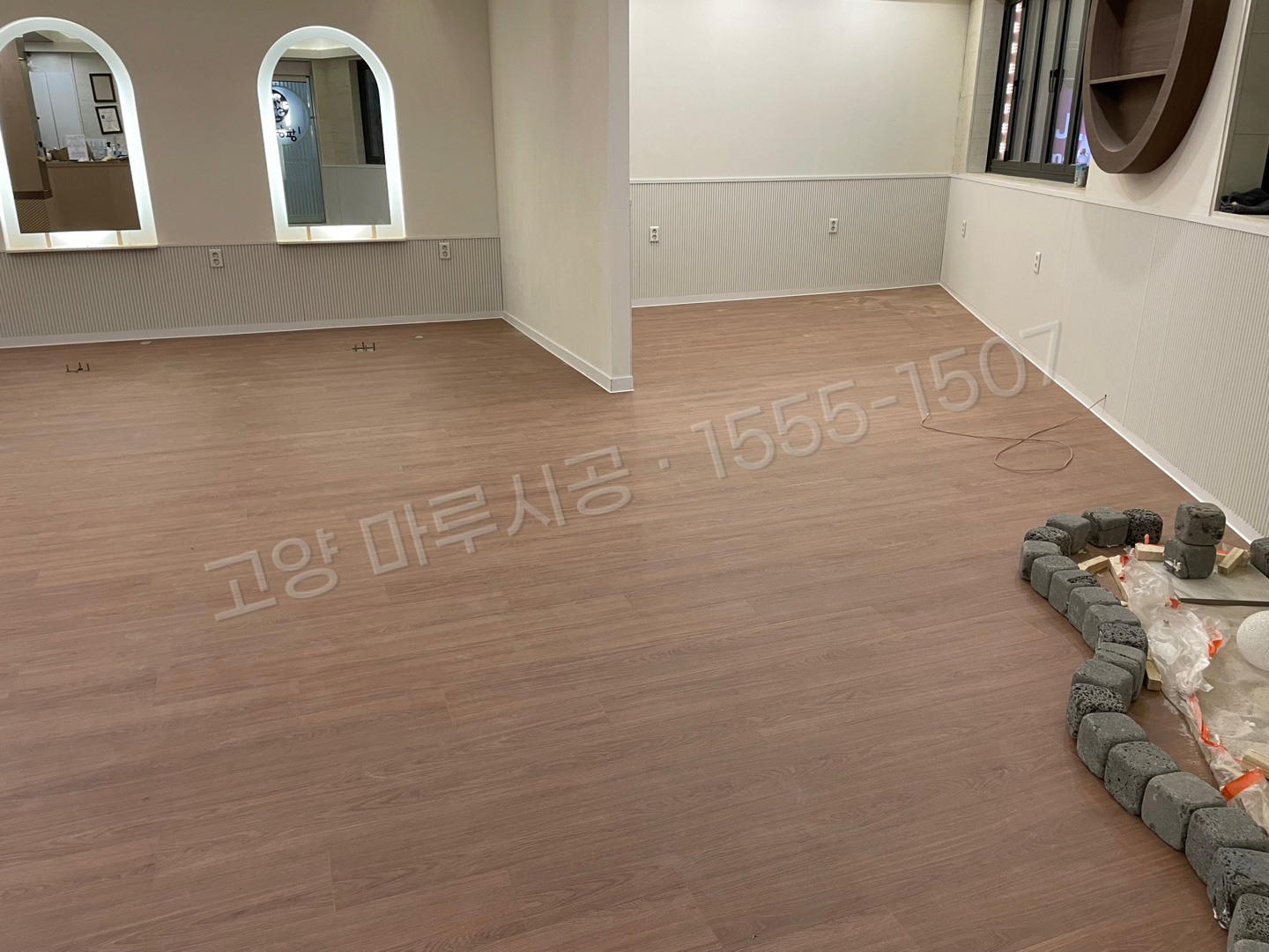 고양 덕양구 관산동 강마루 동화 나투스진 테라 아몬드 바닥공사 마루시공업체 시공 후