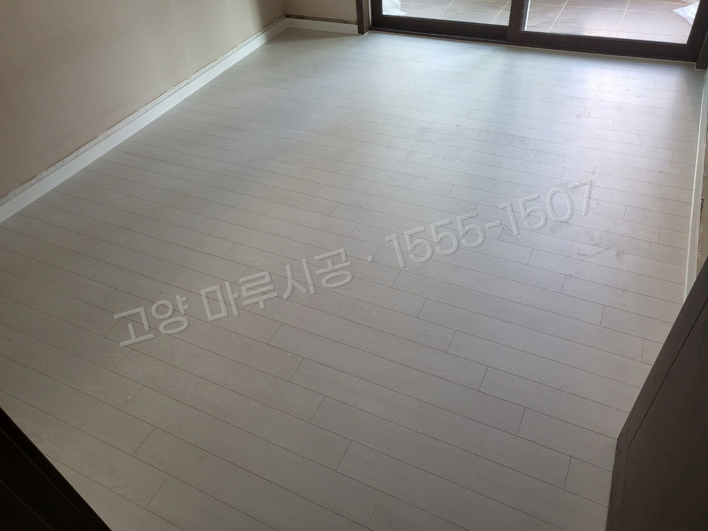 고양 덕양구 덕은동 강마루 동화 나투스진 어반화이트 바닥공사 마루시공업체 시공 후
